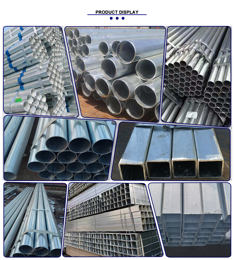 Z275-Z600 Coating Galvanized Square Rectangular Pipe for Hollow Section Structure and High Durability