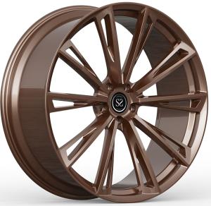 Wholesale 24x10.5 ET+32/24x12ET+45 PCD 5x112/CB 66.6 Gloss Bronze Forged Wheels For BMW X7 from china suppliers