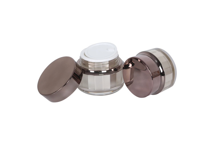 60ml Acrylic Lotion Bottle Antique Brass Travel Cosmetic Packaging Set