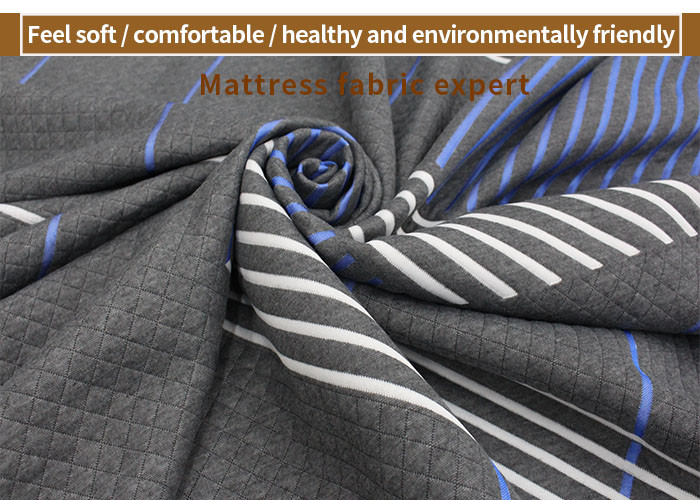 Waterproof Jacquard Mattress Fabric Polyester Home Textile Polymer Air Layer