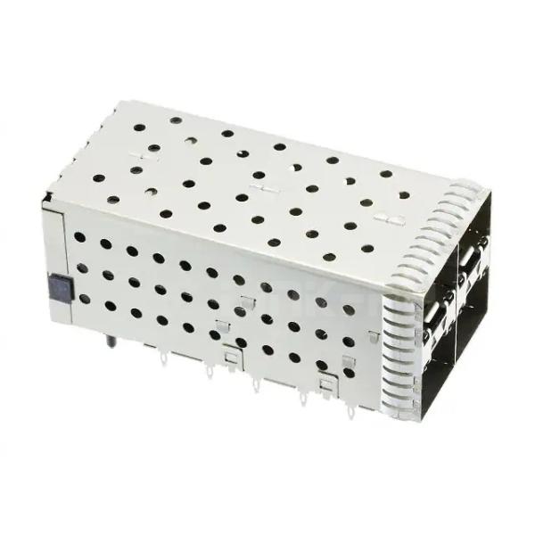 1-2007637-6 SFP+ Cage Assembly With Integrated Connector 2x2 Port Included