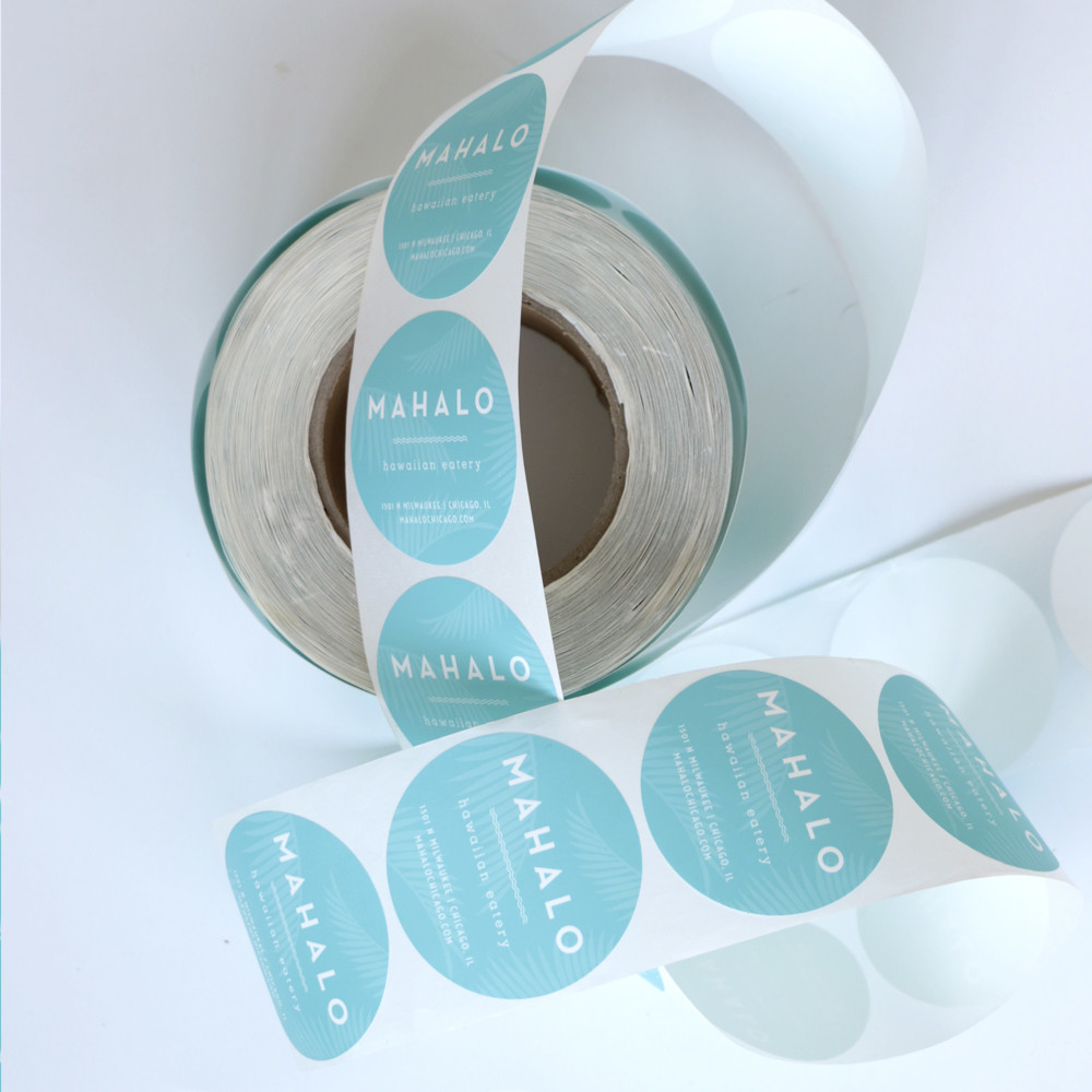 High Quality Custom Self Adhesive Vinyl Stickers Labels Custom Labels on A Roll Printing Labels