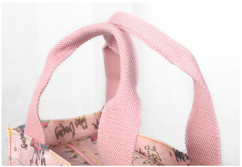 Foldable Minimumism Thermal Insulated Canvas Lunch Bag
