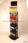 Metal 3 Tier Wine Display Stand / Tiered Liquor Shelf Free Standing