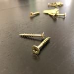 M4.0x30MM Philips P2 Countersunk Head Needle Point Yellow Zinc Chipboard Screw