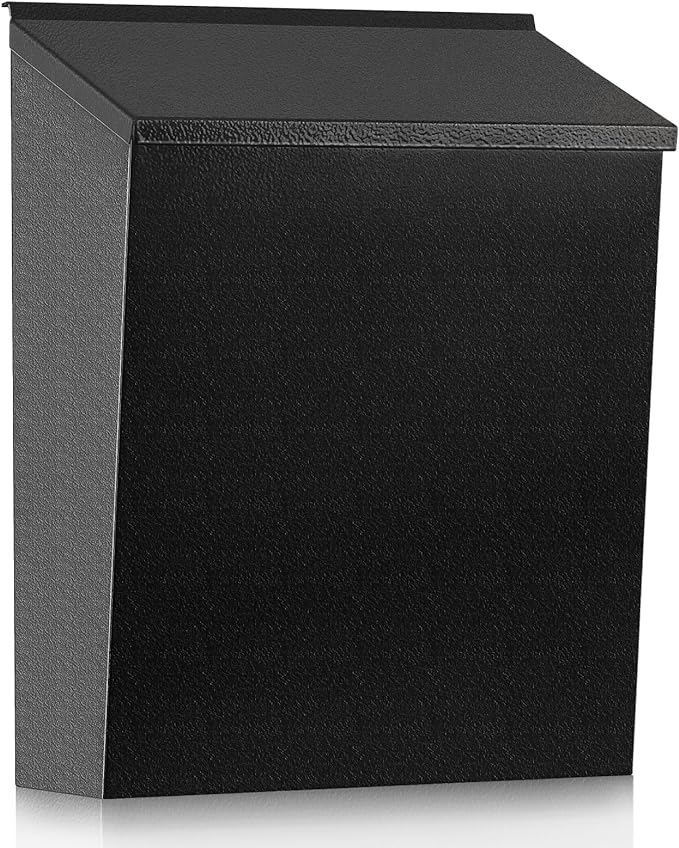 Black Wall Mount Mailbox Sleek Design and Durable Construction for Outdoor Spaces