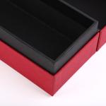Sponge Cushion Wine Bottle Gift Box Luxury Cardboard Packaging Spirit Single Tab