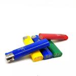 80*23.7*11.18mm Disposable/Refillable Electric Lighter with Nickel/ Black/Gold