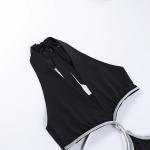 OEM maufactory sexy skirt spring new polyester sleeveless deep V beauty back