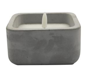 Wholesale Christmas Halloween Cement Square LED Candle Light 10.2*10.2*5.3(6.2)Cm from china suppliers