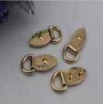 Decorative hardware metal zinc alloy ligh gold 11.5 mm handbag straps buckle
