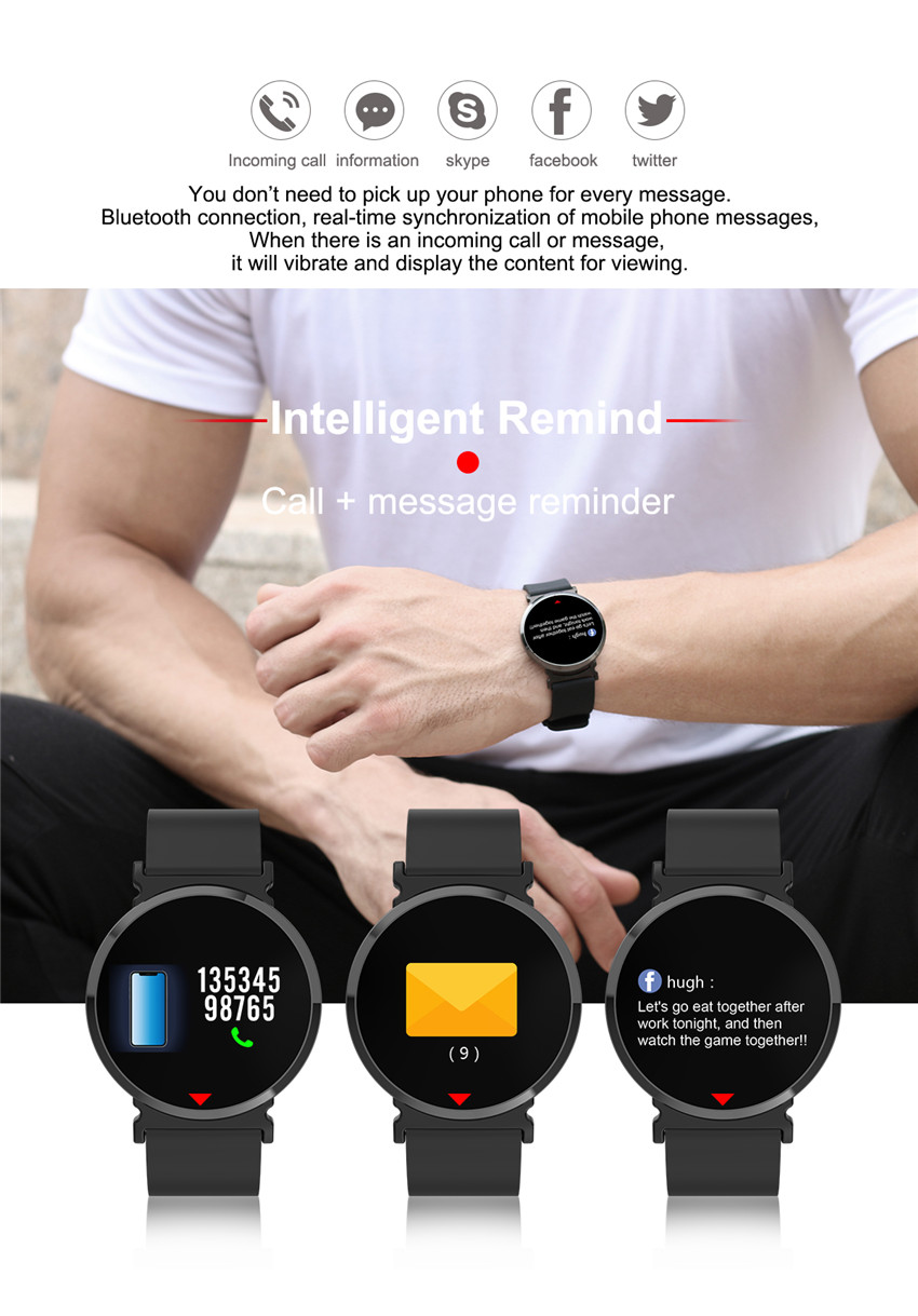 Bluetooth Smart Watch with Fatigue test Function for life reference