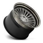 Matte Black polish face 3PC aluminium forged wheels 5x120 offset rim forged car