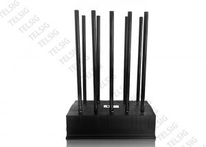 Wholesale 24 Hours 100W High Power Mobile Phone Jammer 10 Antenna Adjustable With AC Adapter from china suppliers