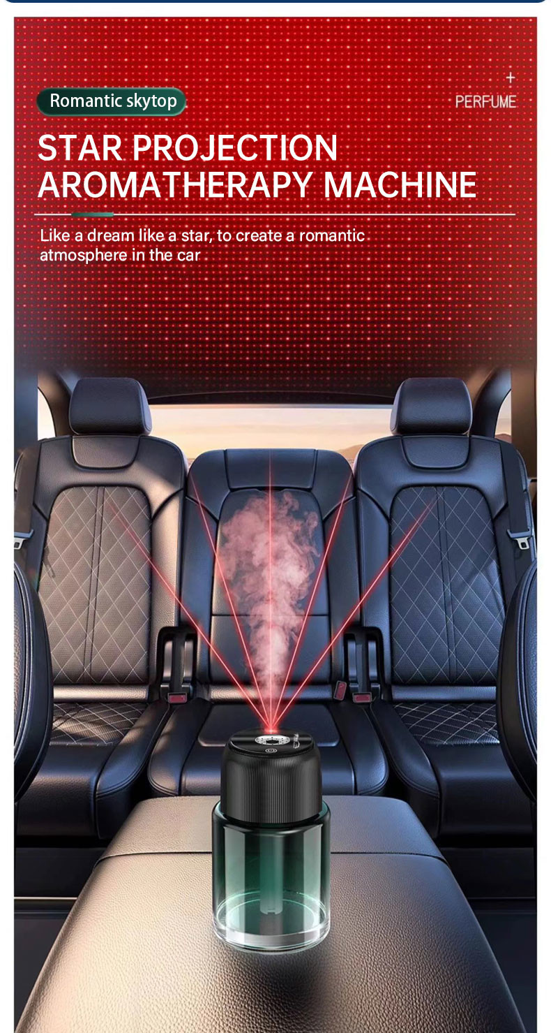 Type C ABS Car Fragrance Diffuser 150ML with Less Than 35dB Noise