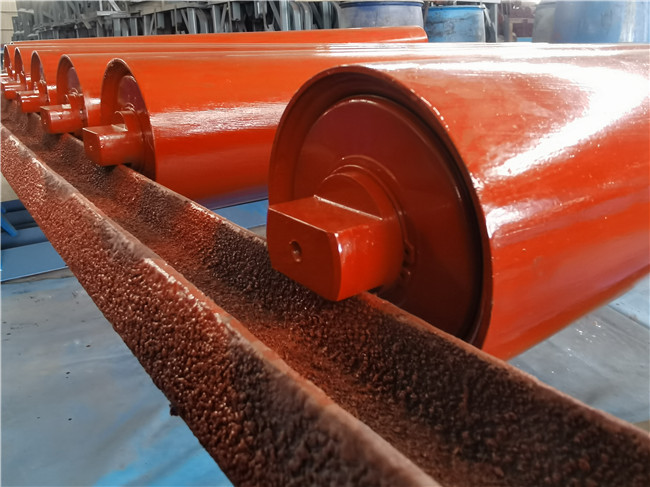 Fully Sealed Belt Conveyor Rollers Ceramic Surface Conveyor Carrier Roller