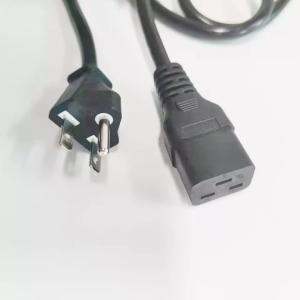 Wholesale Black Heavy Duty Power Supply Cable Cord 14AWG IEC C14 To NEMA6-15P from china suppliers