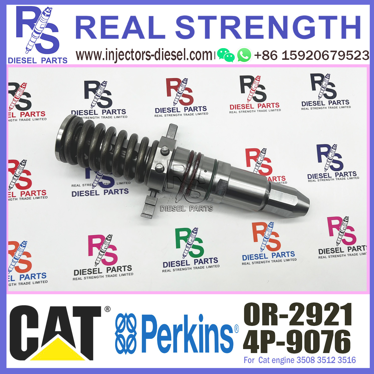 Diesel Fuel Cat 3512 Injector 4P9076 4P-9075 0R-3051 0R-2921 4P-9076