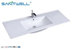 Wholesale Ceramic Single Bowl Counter Top Wash Basin AB8003-120 Single Hole from china suppliers