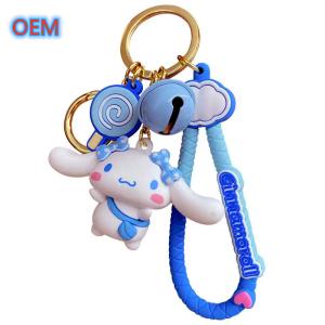 Wholesale Custom 3d PVC Plastic Animal Anime Keychain OEM Design Cute Plastic Keychain from china suppliers