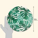 HM20926 SGS Greenery Theme Disposable Dinner Plates