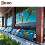 House Inward Opening Aluminium Awning Windows Double Tempered Clear Glazing side