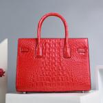 Genuine Alligator Skin Women Totes Purse Authentic Crocodile Leather Lady Top