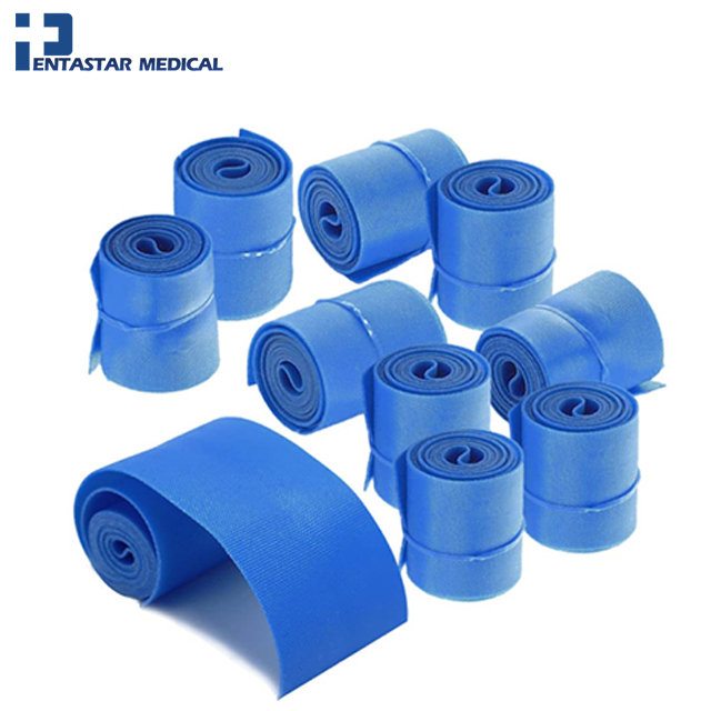 Disposable Tourniquet 1" x 18" Latex-free - Blue - Pack Of 10