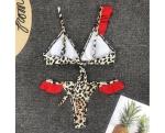 Womail Alluring Biquini Leopard Printed Bikini Push-Up Padded Swimwear Women's