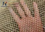 2.0mm Golden 316 Stainless Steel Wire Mesh Restaurant Metal Coil Drapery