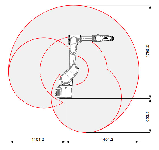 Multi Axis Abb Robot Arm 12kg IRB 1300-12/1.4 6 Axis Use For Handling Polishing