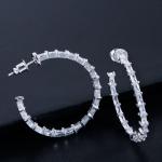 CZ Stone Earrings For Women Classic Wedding Earring Jewelry Party Fashion CZ