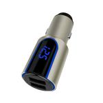4.8A Fast Car Phone Charger 24W Zinc Alloy Rapid Dual USB Car Charger