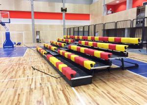 Wholesale Manually Operated Telescopic Tribunes With Anti - Slip Plywood Deck / Polymer Bench from china suppliers