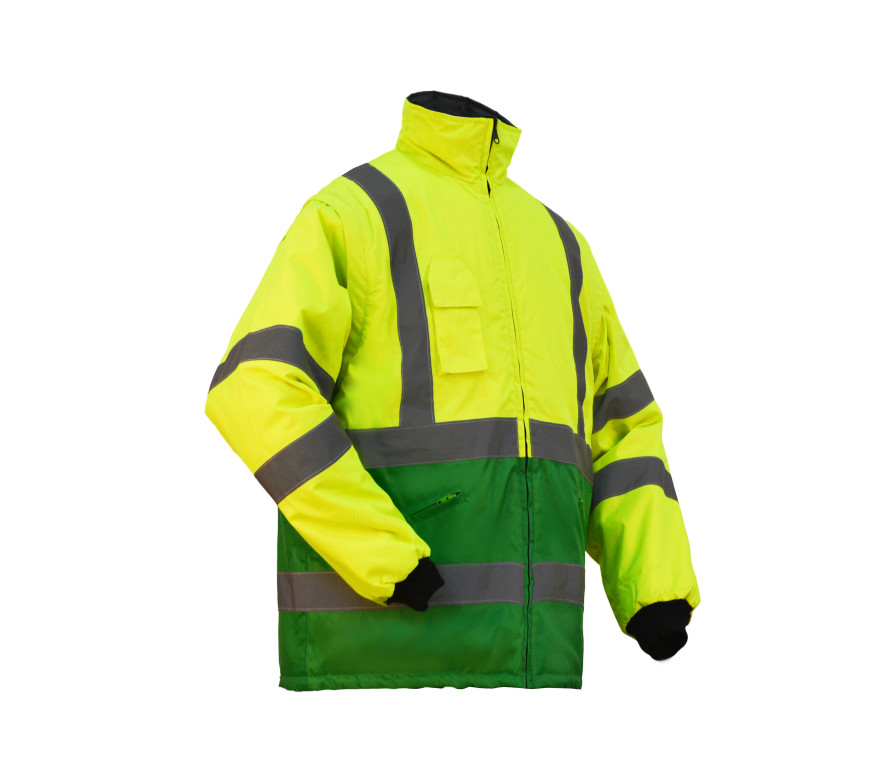 Stand Up Collar Safety Work Clothes Protective Jacket For Winter Dust Proof