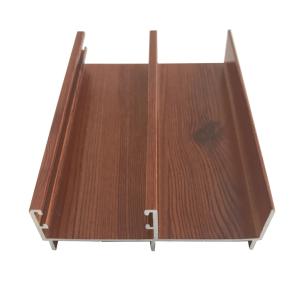Wholesale 0.8-2.0mm Electrophoresis Aluminum Window Profiles Wood Grain Surfaces from china suppliers