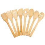 Long Handle Kitchen Wooden Utensils 30cm Length Bamboo Cooking Spoon