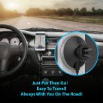 Magnetic Suction 10W Car Mount Qi Wireless Charger For Iphone 12