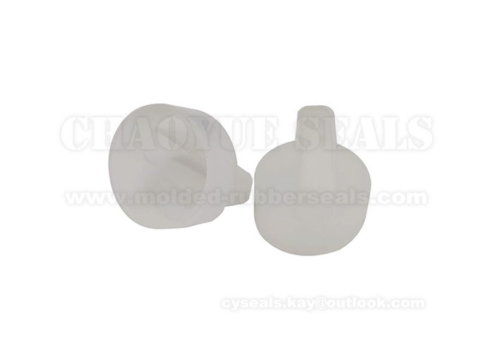 DN 31.5 x H 28 x 1mm High Transparency Rotary Switch Silicone Protective Rubber Sheath