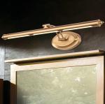 European Led Mirror Lamp Golden Bathroom Cosmetic Wall Light Stainless Steel