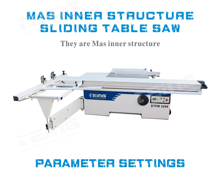 Sliding Table Panel Saw for Particle Board FMS6138 Max.Cutting Height at 90° mm 80mm
