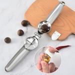 Multifunctional Chestnut Stainless Steel Nut Opener Modern Style