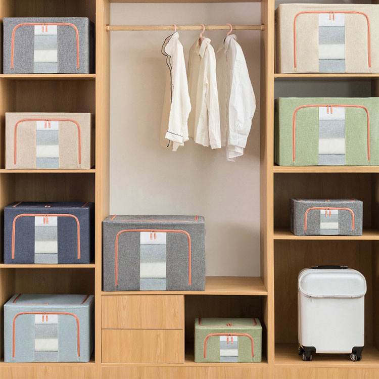 Multiscene Waterproof Fabric Storage Bins , Save Space 72L Storage Box