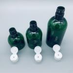 Dark Green Empty Wholesale 50ml 100ml 150ml Round Custom Shampoo Bottle PET
