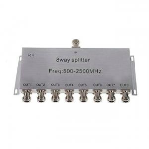 Wholesale High Isolation 8 Way Power Divider / Power Splitter 800-2500MHZ , N-female Connector from china suppliers