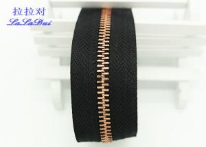 Wholesale Handbags 32 Inch Rose Gold Zipper , Heavy Duty Zipper By The Yard Black / Brown Polyester Tape from china suppliers