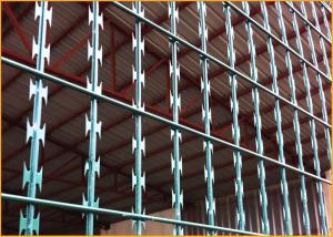 Wholesale 75X150mm/150X300mm Rhombus/Diamond Hole Welded Razor Mesh Fencing from china suppliers