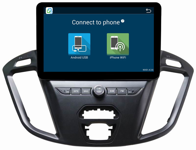 Ouchuangbo car audio gps multi media android 8.1 stereo for Ford transit 2017 support wifi USB SWC 4 Core CPU