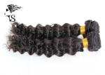Deep Wave Indian Remy Human Hair 2 Bundles Natural Black Color High Grade