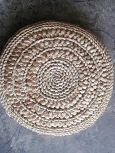 Wholesale Eco-Friendly Natural Straw Household Seat Pad Grass Woven Hand-Woven Grass Stools cushions from china suppliers